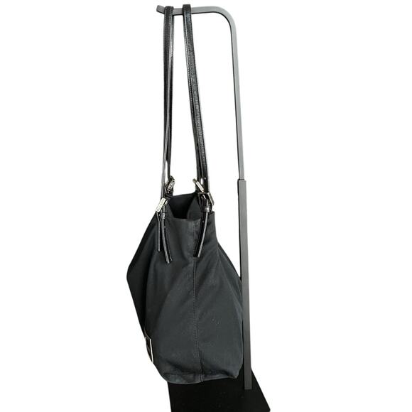 Fendi Women’s Vintage FF Neoprene Black Silver Nylon Baguette Shoulder Bag - Picture 5 of 11